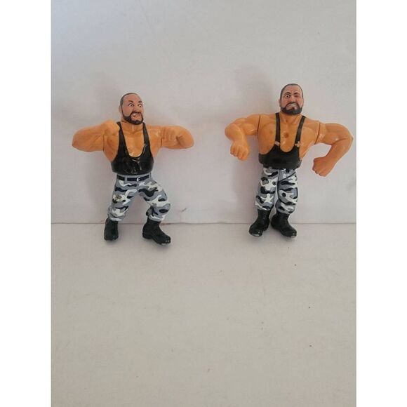 WWF Vintage Hasbro The Bushwackers Luke and Butch Wrestler Action Figure Set - Picture 1 of 3